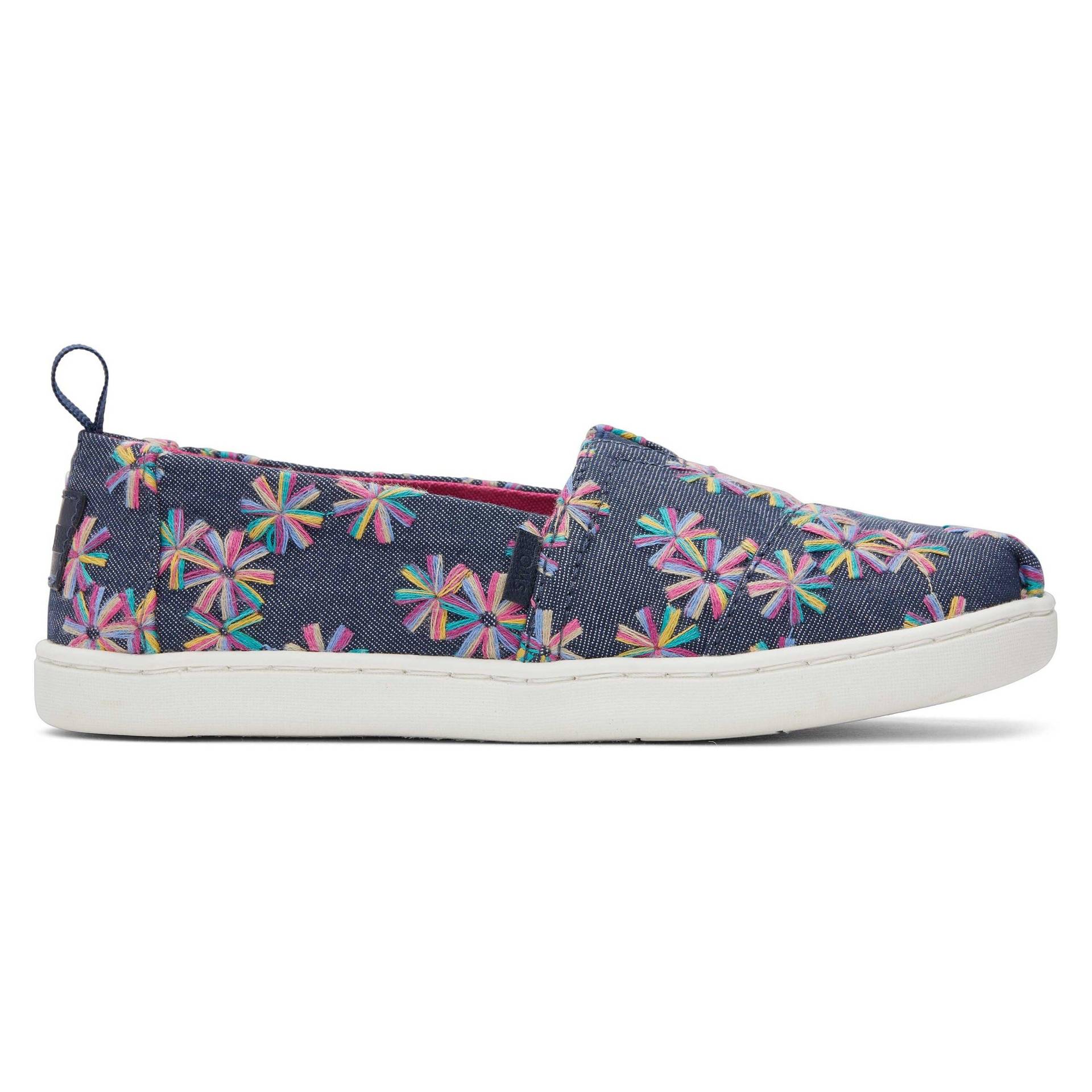 Espadrilles Mit Blumenmuster, Mädchen Alpargata Unisex  34 von TOMS