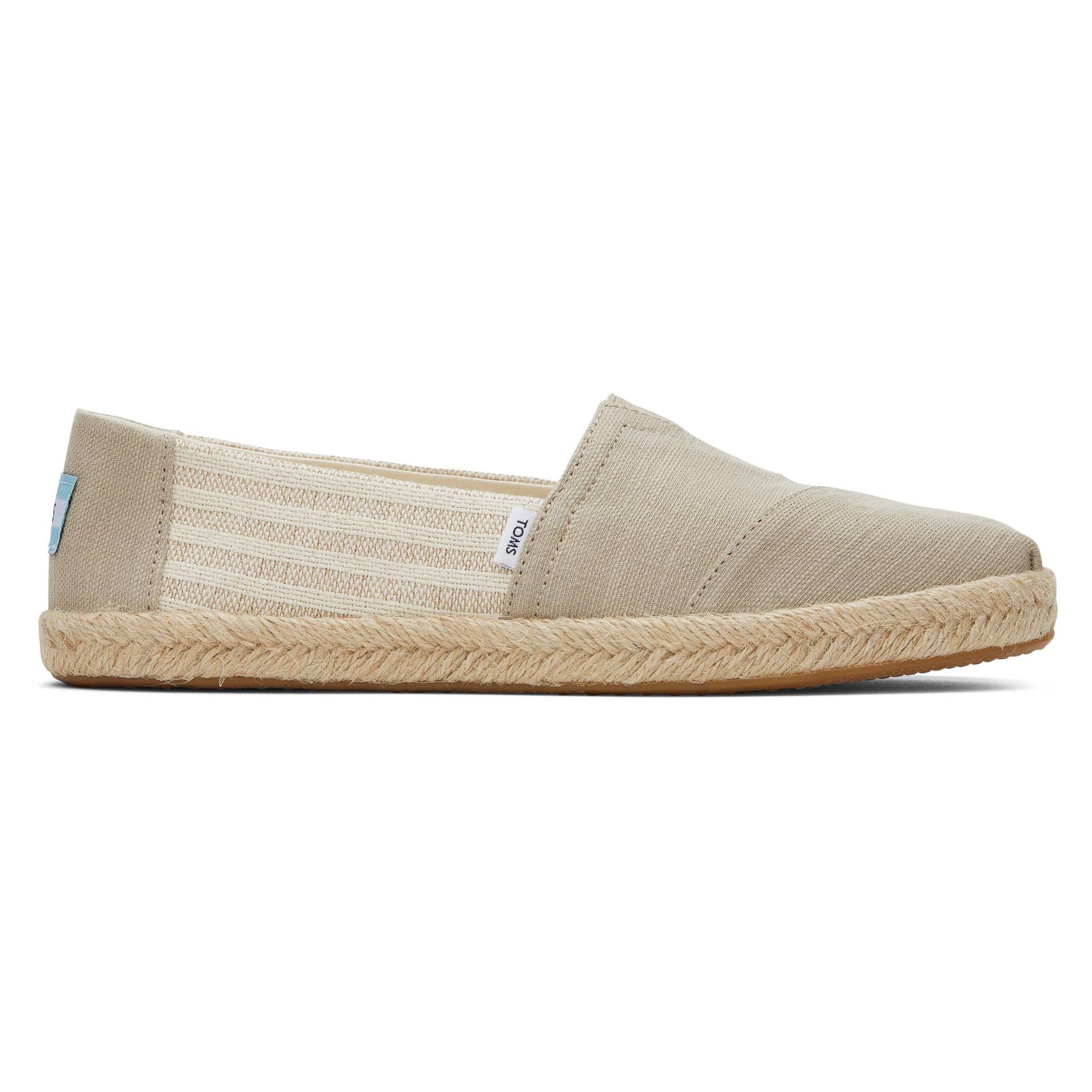 Gestreifte Espadrilles Aus Recycelter Baumwolle, Alpargata Rope Damen  42.5 von TOMS