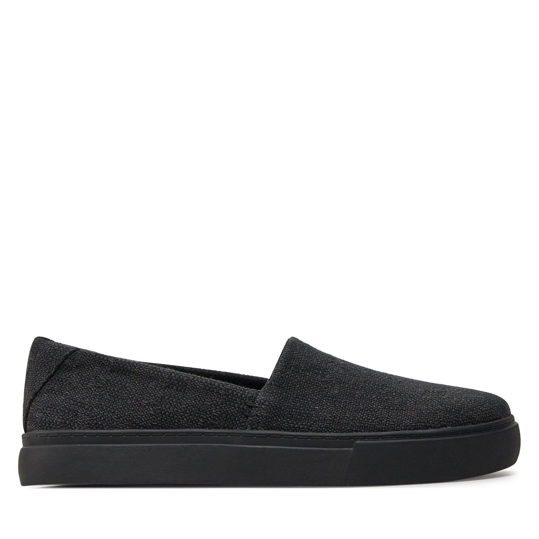 Sneakers aus Stoff Toms Kameron 10020648 Black/Black Two Tone Slub von TOMS