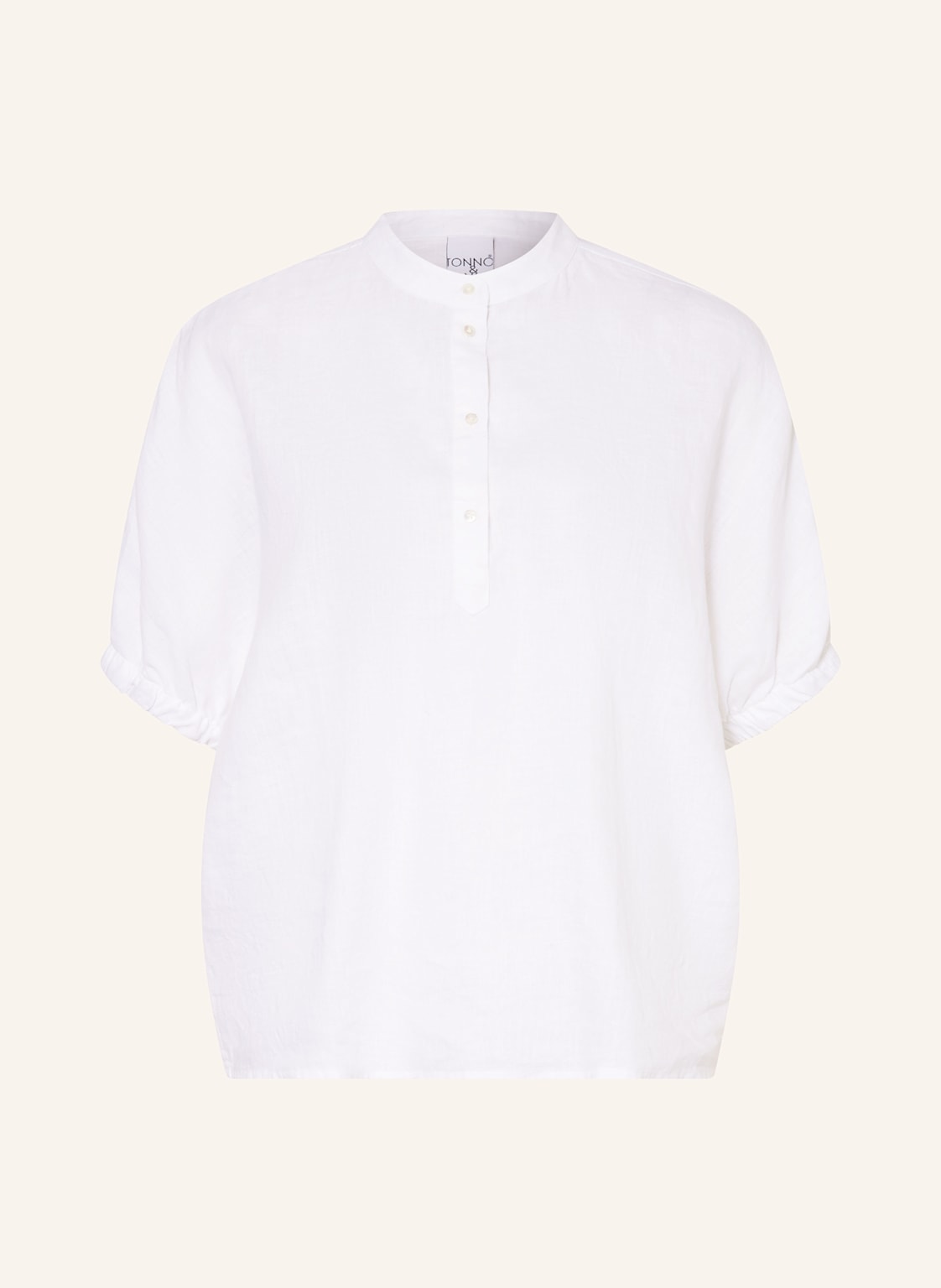 Tonno & Panna Blusenshirt Aus Leinen weiss Tonno & Panna Blusenshirt Aus Leinen weiss von TONNO & PANNA