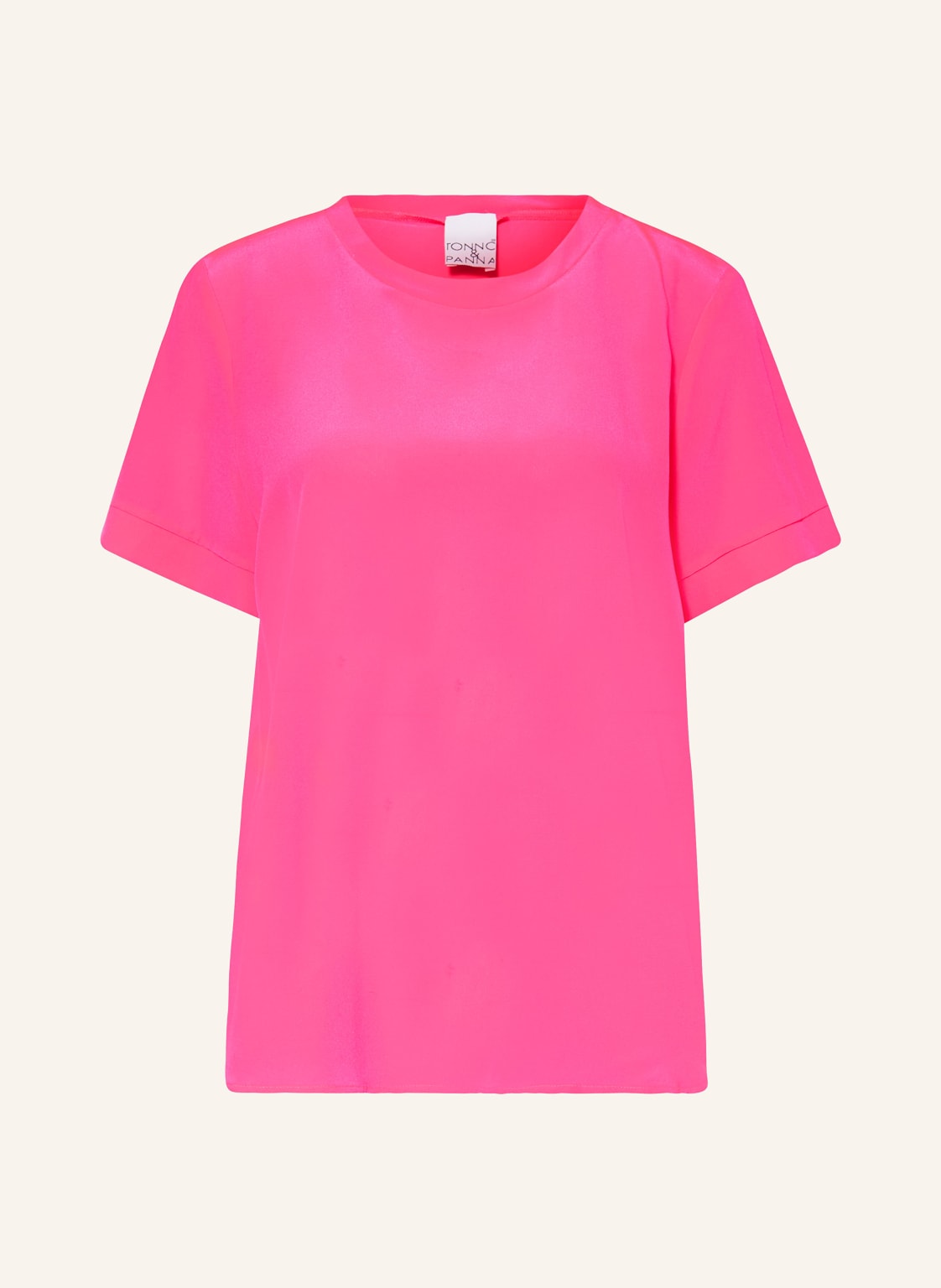 Tonno & Panna T-Shirt Stineton Aus Seide pink von TONNO & PANNA