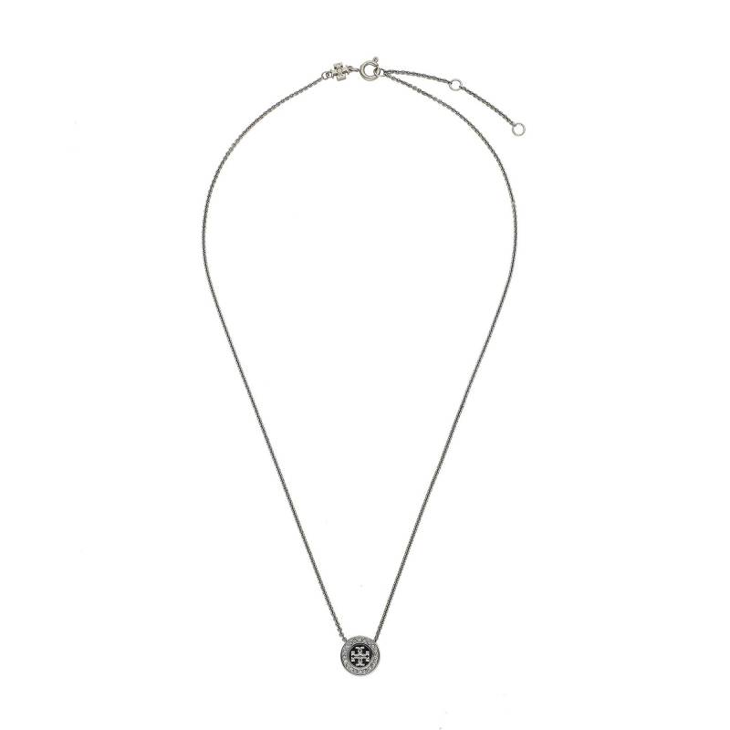 Halskette Tory Burch Kira Enamel Pave Pendant Nackalce 143755 Schwarz von TORY BURCH