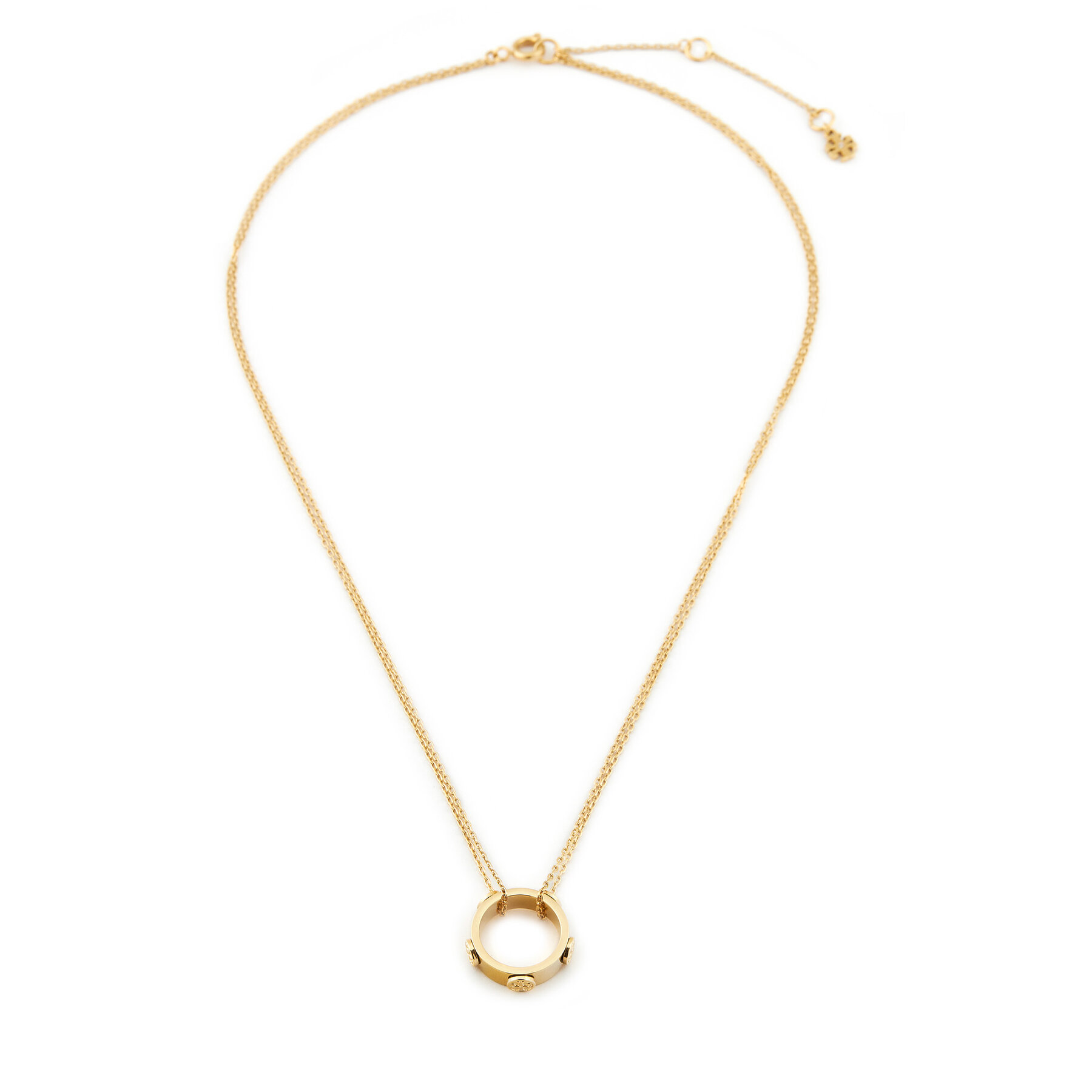 Halskette Tory Burch Miller Stud Circle Pendant 160172 Goldfarben Halskette Tory Burch Miller Stud Circle Pendant 160172 Goldfarben von TORY BURCH
