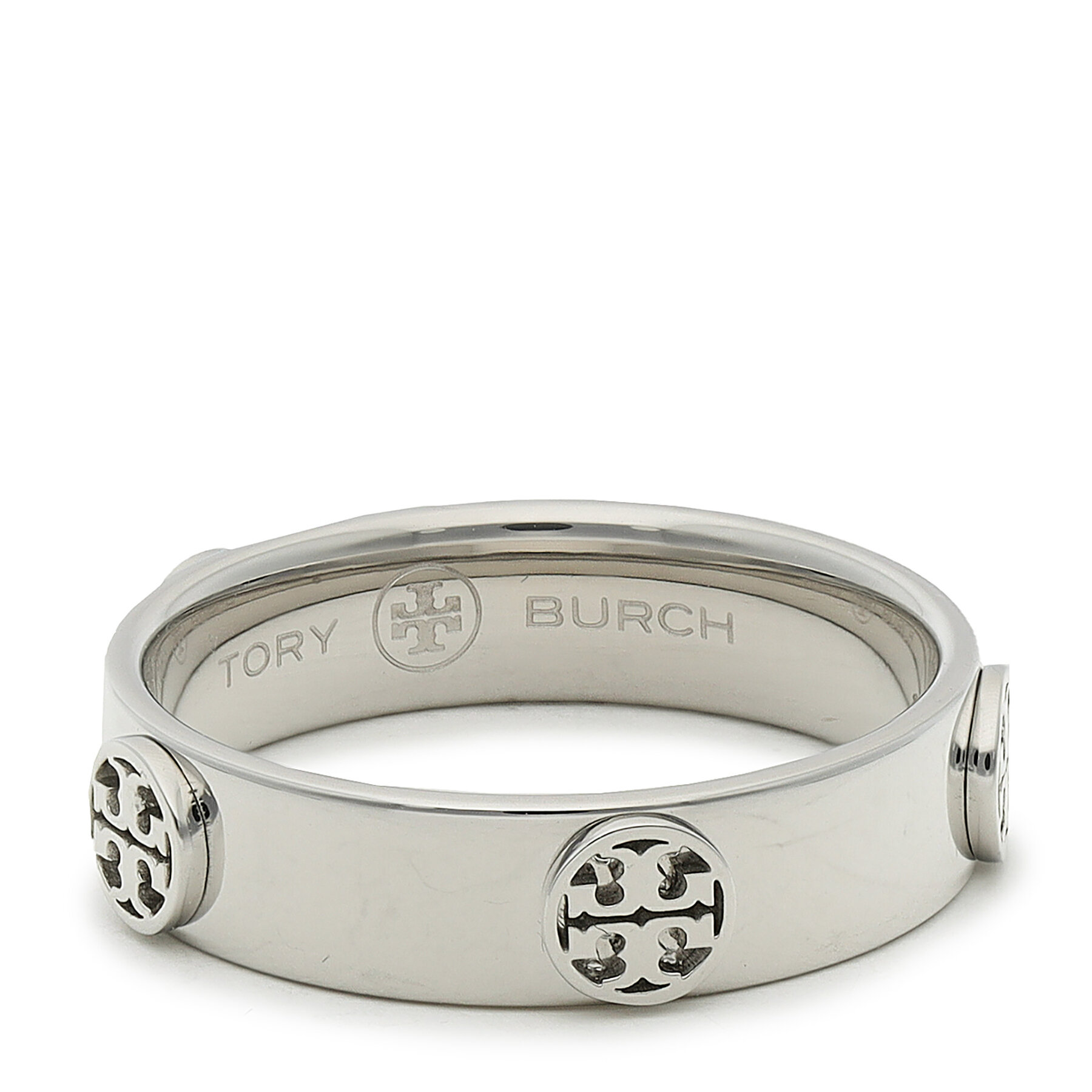 Ring Tory Burch Miller Stud Ring 76882 Tory Silver 022 von TORY BURCH