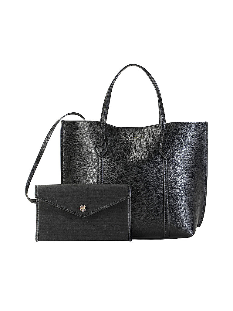 TORY BURCH Ledertasche - Shopper PERRY SMALL TOTE schwarz TORY BURCH Ledertasche - Shopper PERRY SMALL TOTE schwarz von TORY BURCH