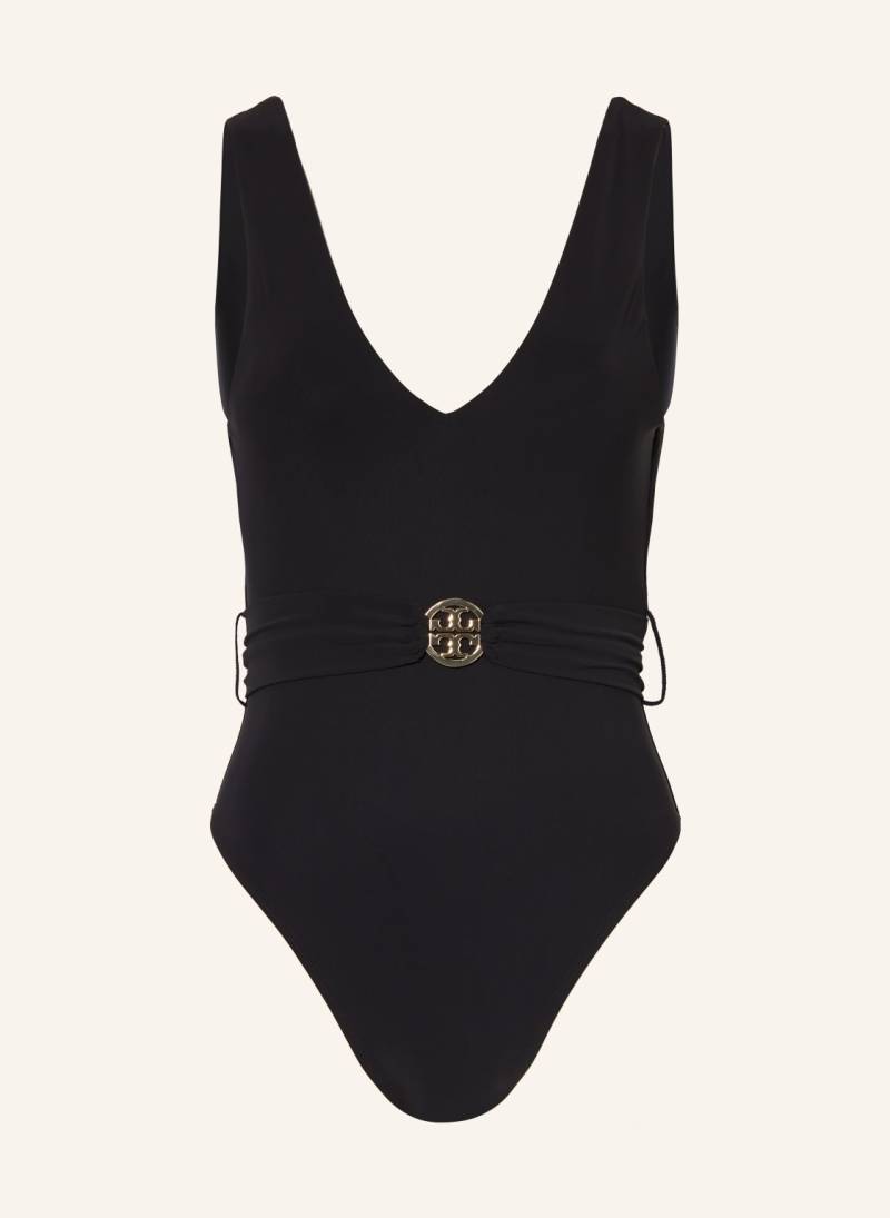 Tory Burch Badeanzug Miller Mit Uv-Schutz 50+ schwarz von TORY BURCH