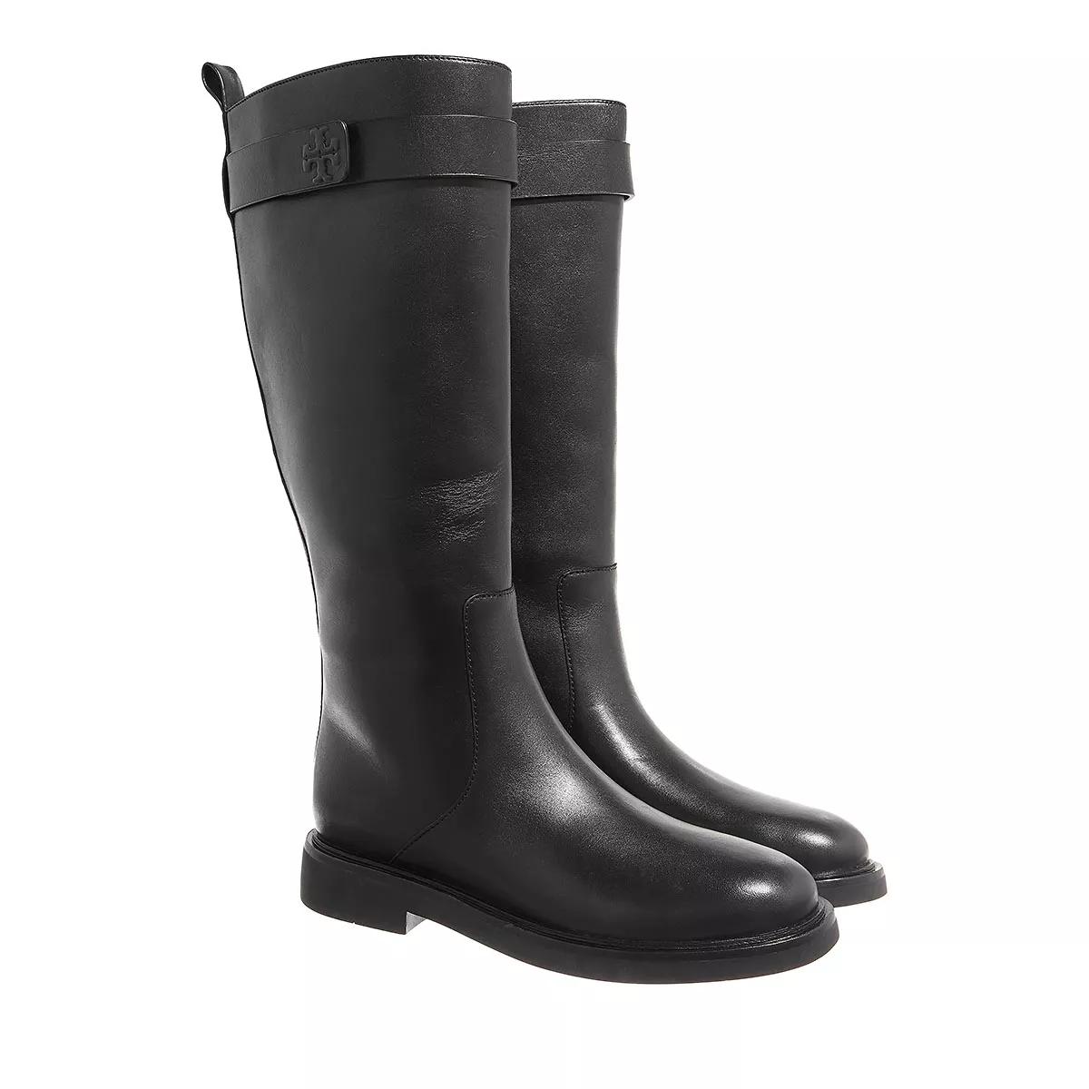 Tory Burch Boots & Stiefeletten - Double T Tall Boot - Gr. 36 (EU) - in Schwarz - für Damen von TORY BURCH