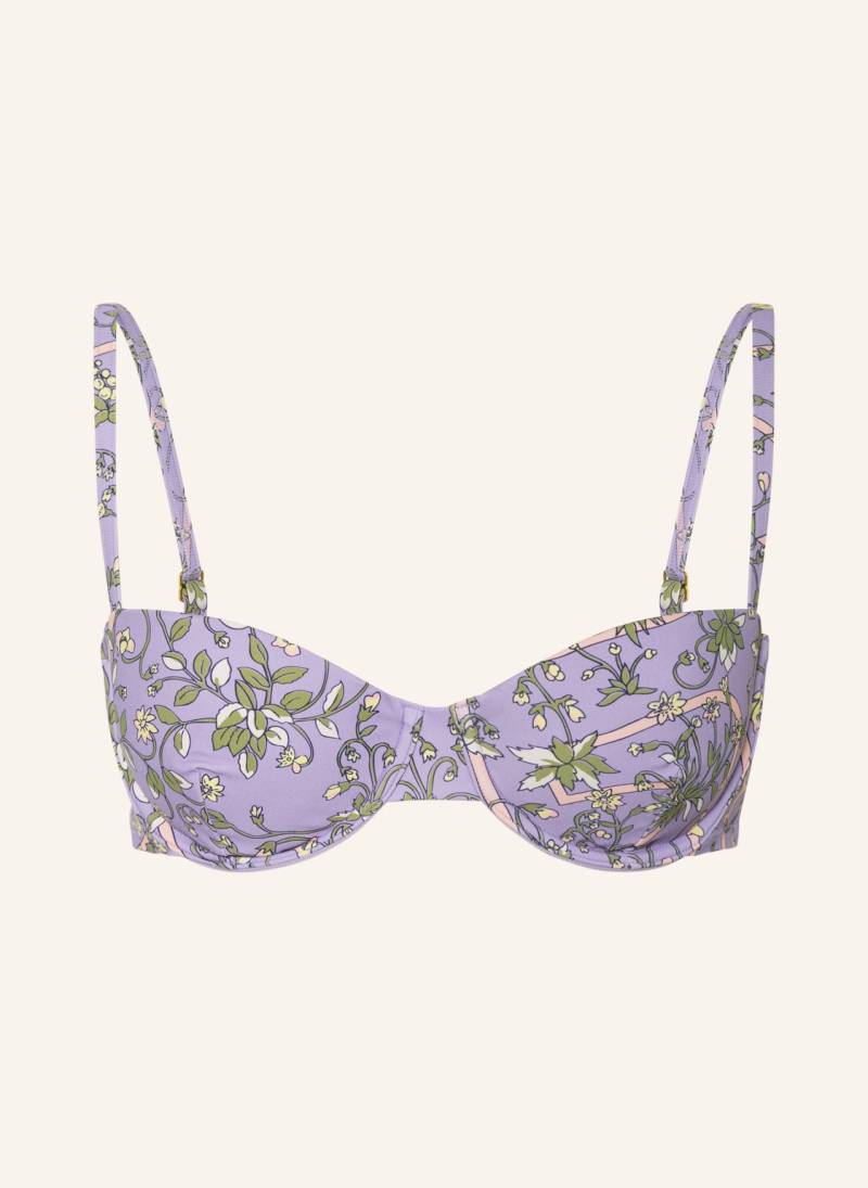 Tory Burch Bügel-Bikini-Top Garden Medallion lila von TORY BURCH