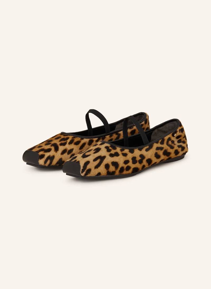 Tory Burch Mary-Jane-Ballerinas Runway braun von TORY BURCH