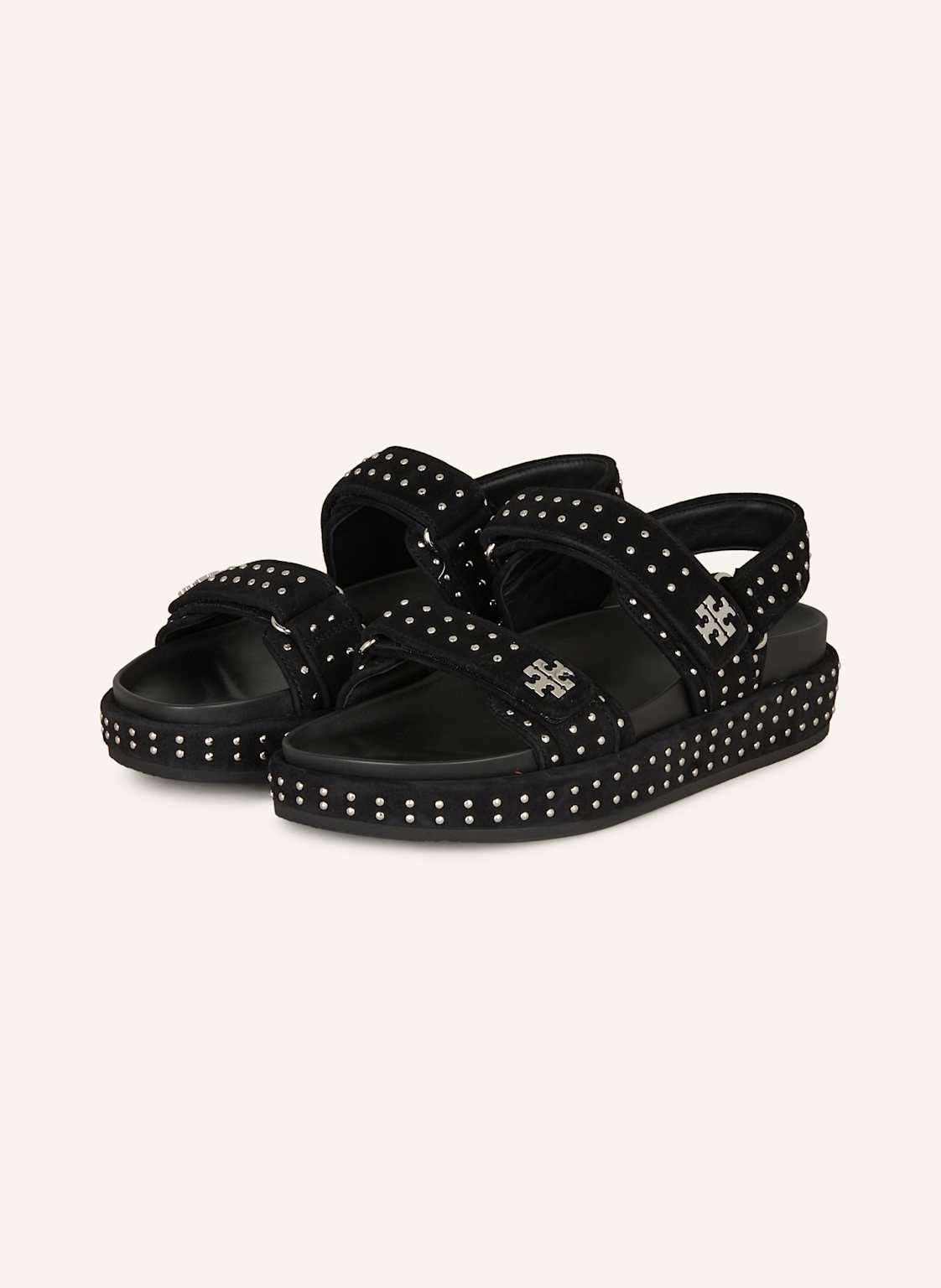 Tory Burch Sandaletten Kira Mit Schmucksteinen schwarz Tory Burch Sandaletten Kira Mit Schmucksteinen schwarz von TORY BURCH