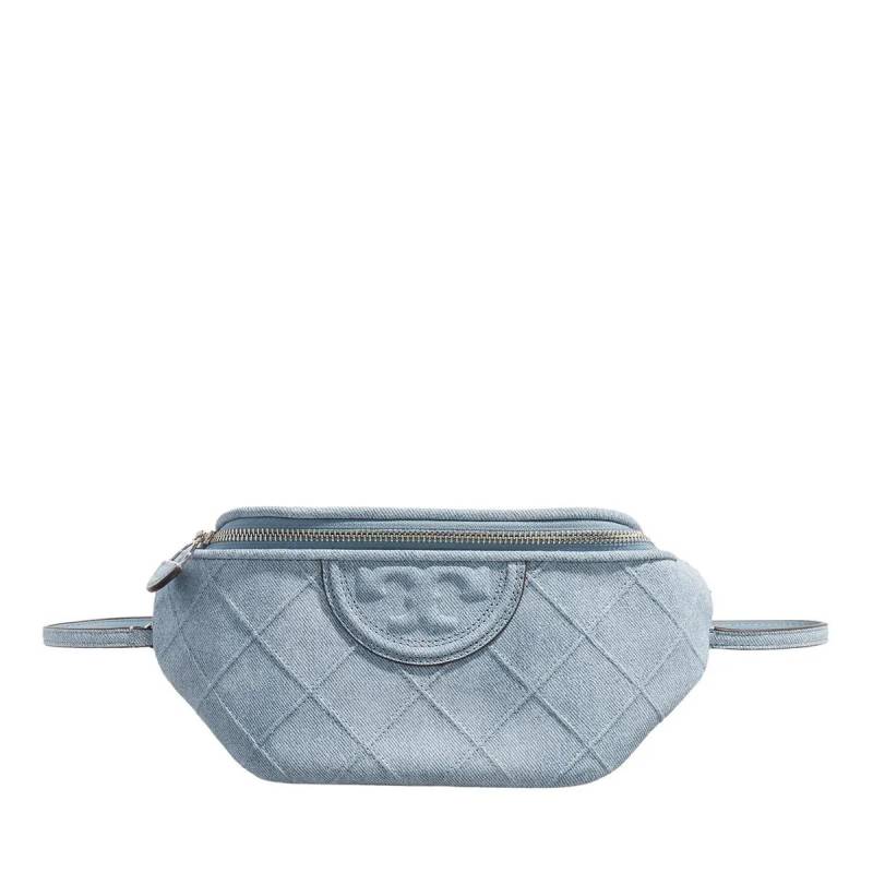 Tory Burch Schultertasche - Fleming Denim Belt Bag - Gr. unisize - in Blau - für Damen von TORY BURCH