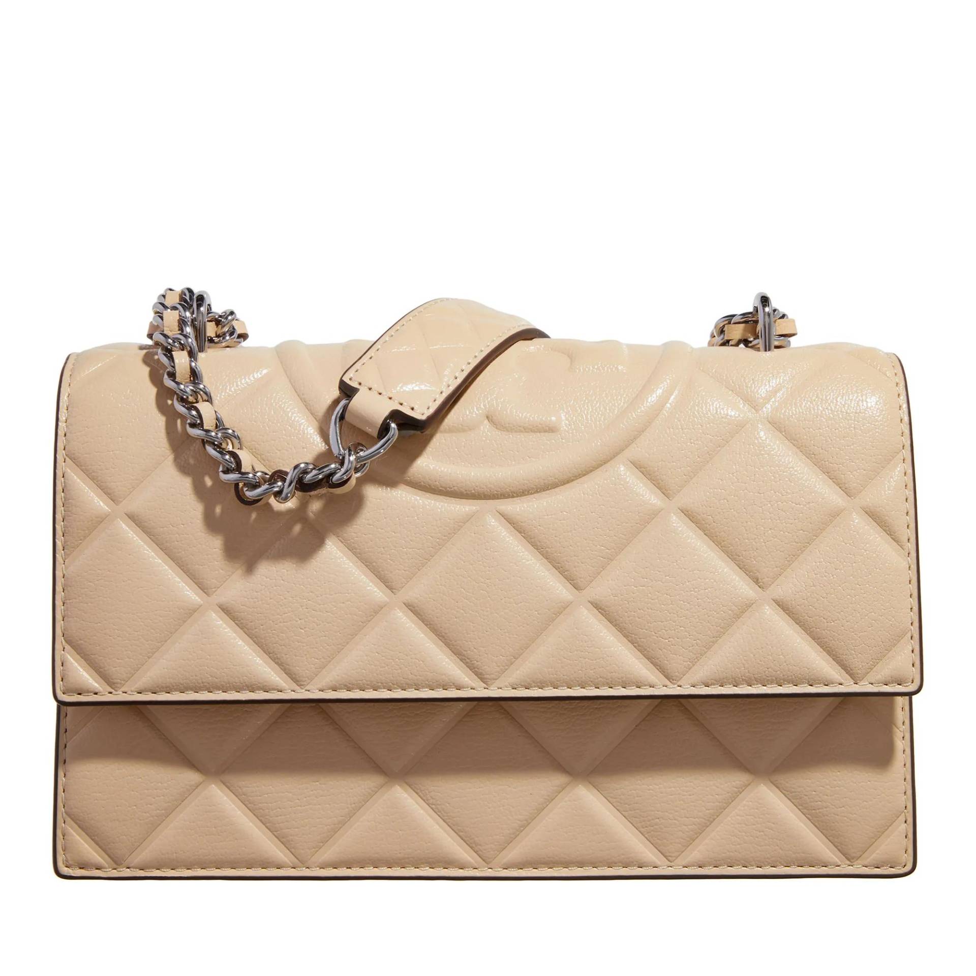 Tory Burch Schultertasche - Fleming Small Convertible Shoulder Bag - Gr. unisize - in Beige - für Damen von TORY BURCH