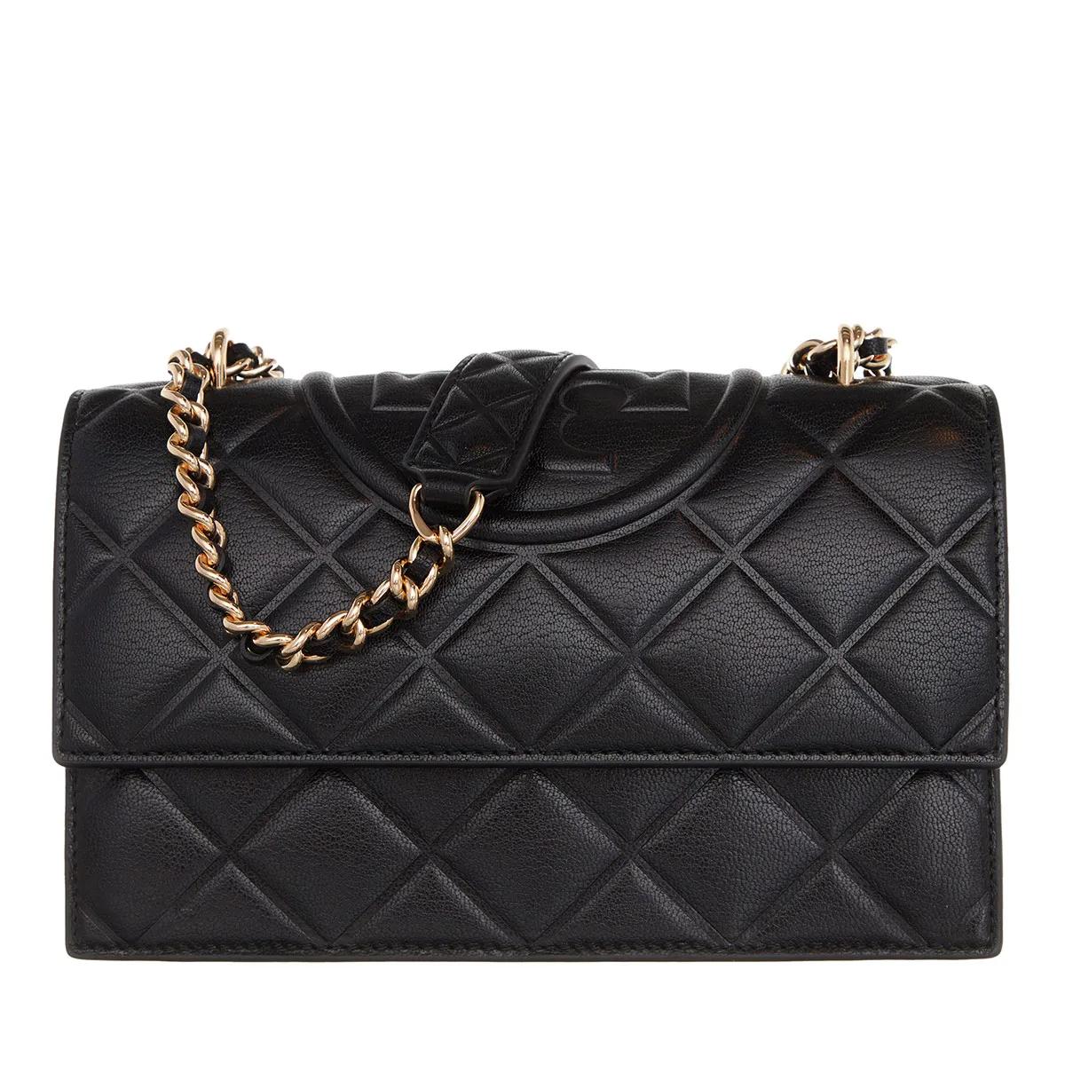 Tory Burch Schultertasche - Fleming Small Convertible Shoulder Bag - Gr. unisize - in Schwarz - für Damen Tory Burch Schultertasche - Fleming Small Convertible Shoulder Bag - Gr. unisize - in Schwarz - für Damen von TORY BURCH