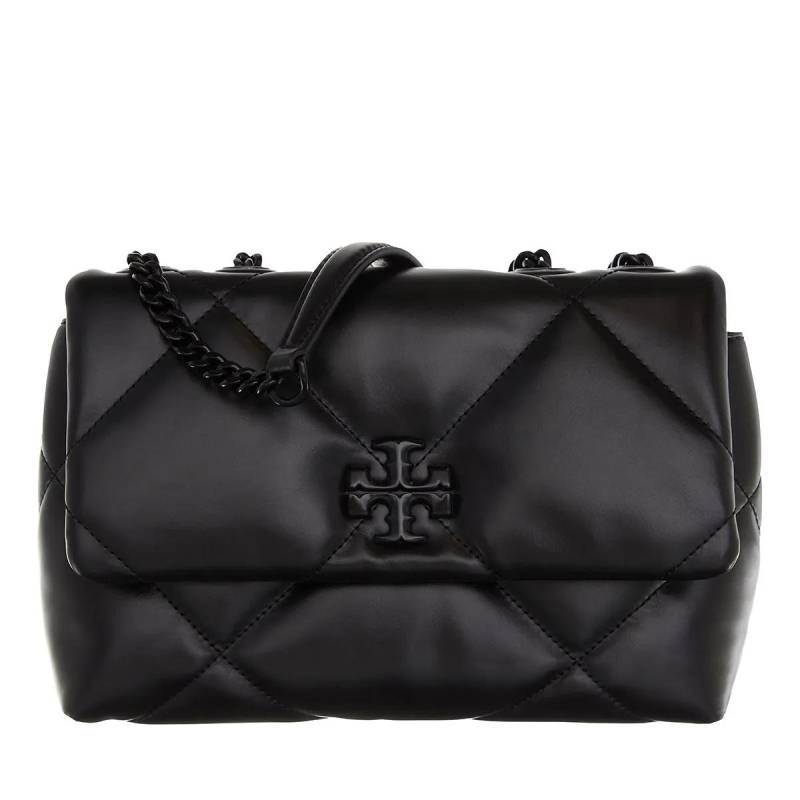 Tory Burch Schultertasche - Kira Diamond Quilt Powder Coated Small Convertible - Gr. unisize - in Schwarz - für Damen von TORY BURCH