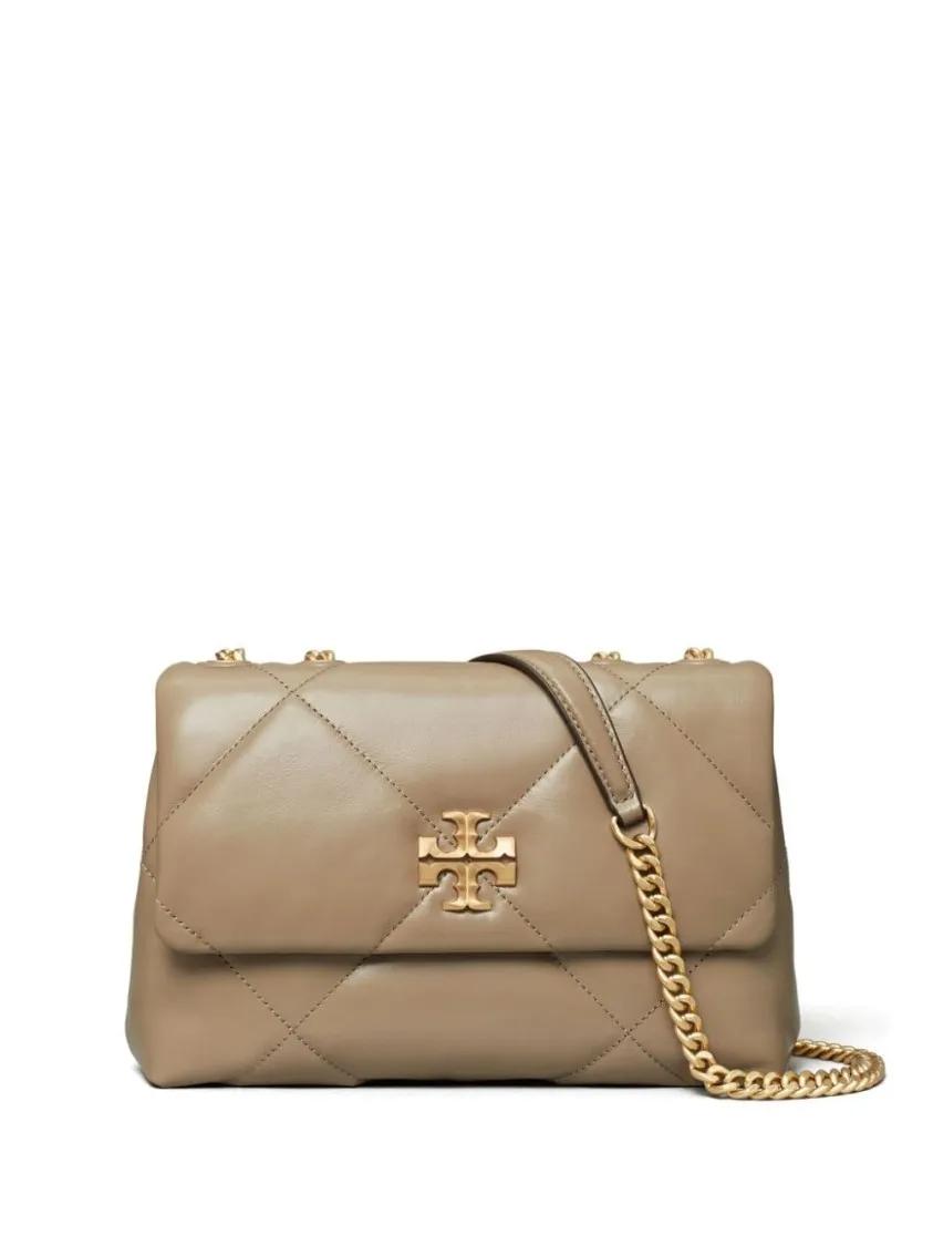 Tory Burch Schultertasche - Kira Diamond Quilt Small Convertible Shoulder Bag - Gr. unisize - in Braun - für Damen von TORY BURCH