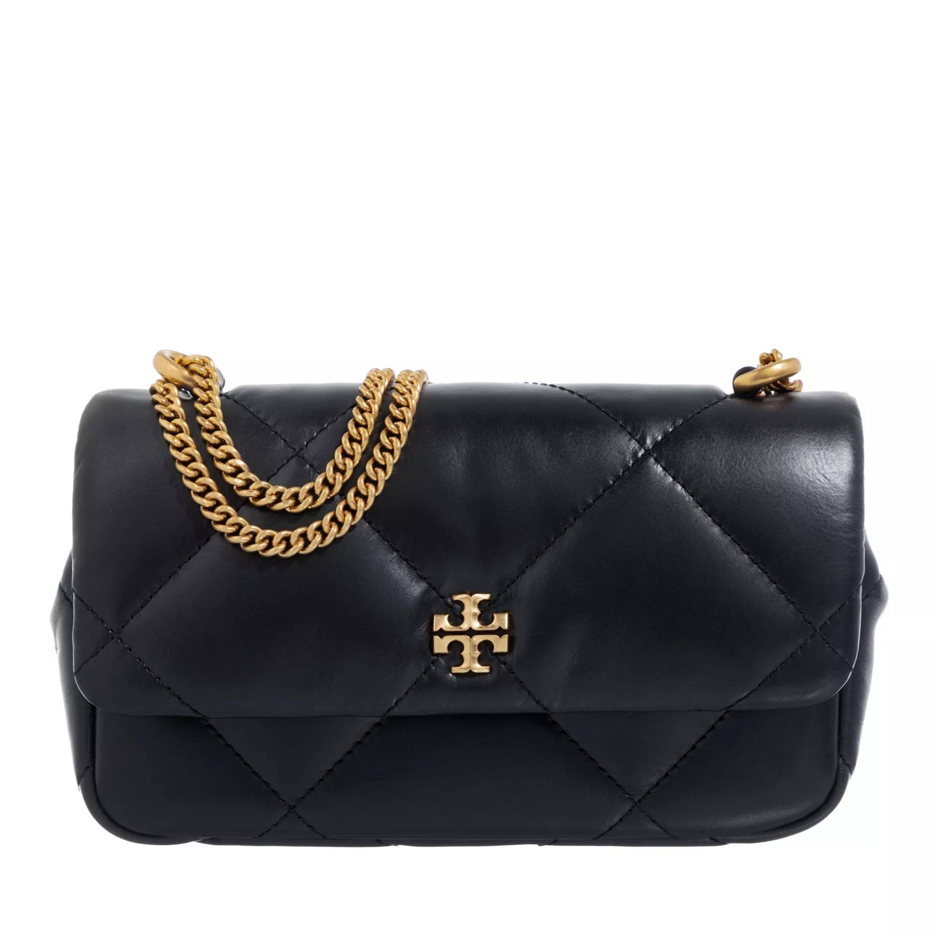 Tory Burch Umhängetasche - Kira Diamond Quilt Mini Flap Bag - Gr. unisize - in Schwarz - für Damen von TORY BURCH