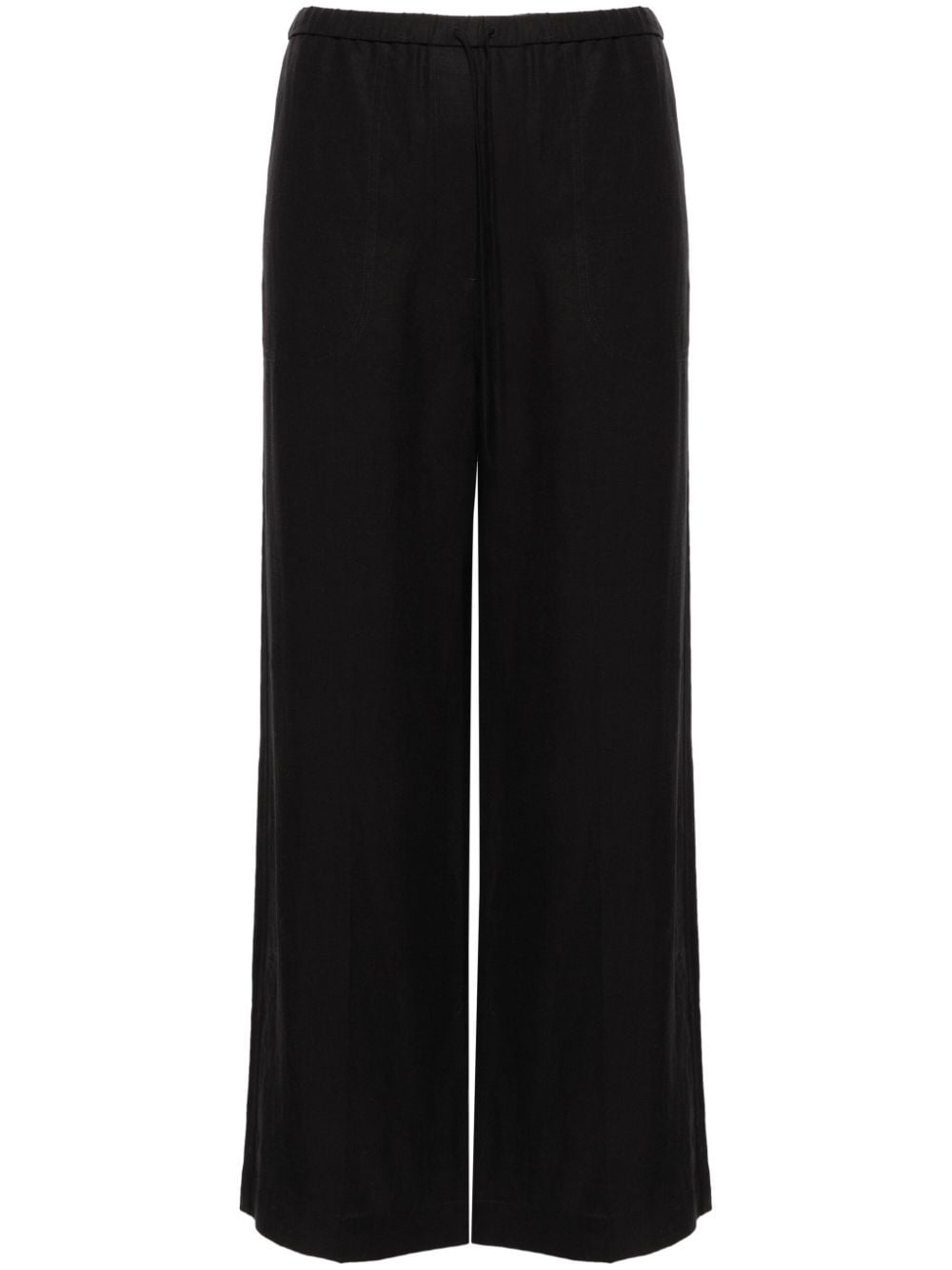 TOTEME Fluid drawstring trousers - Black von TOTEME