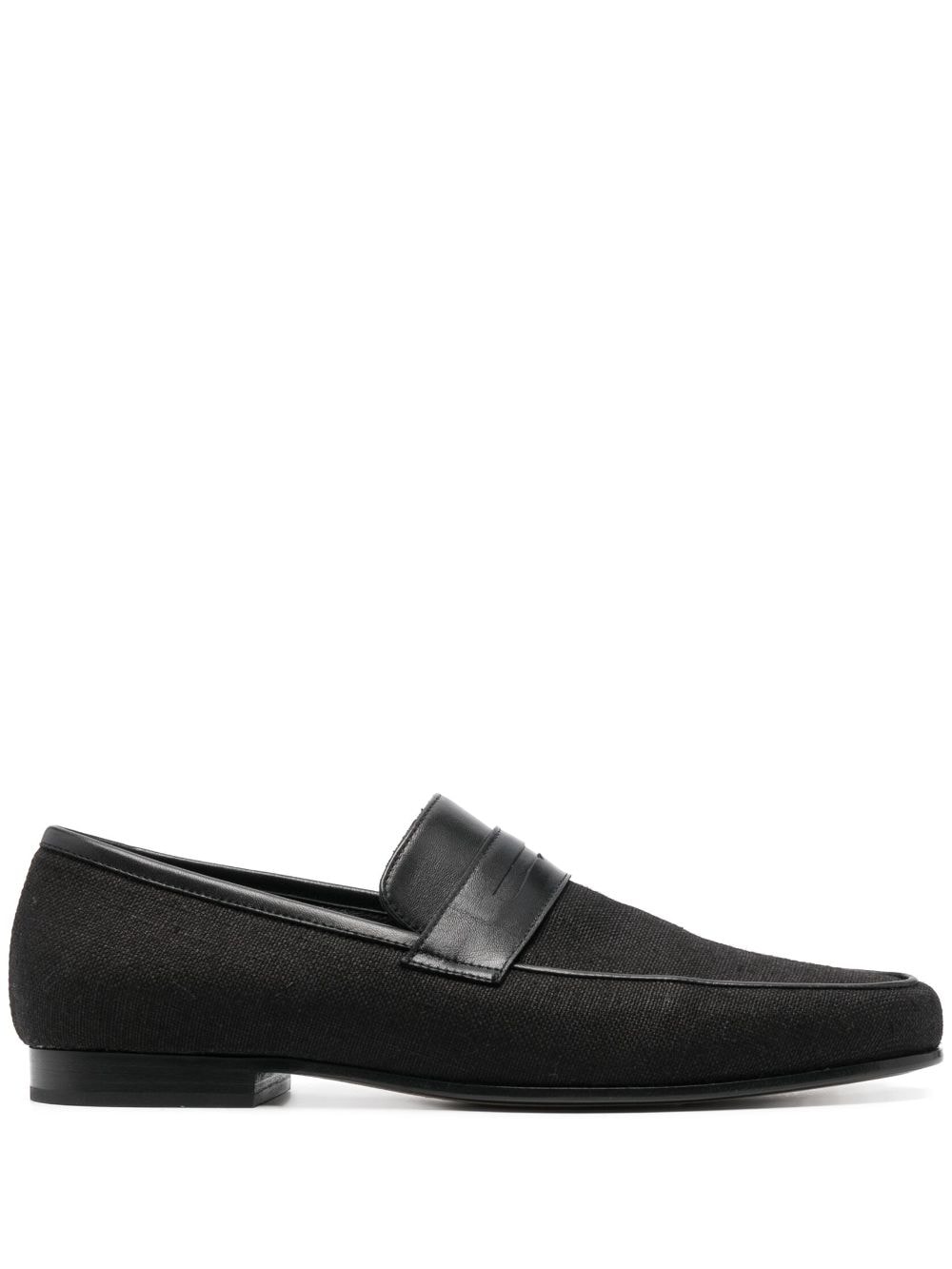 TOTEME The Canvas penny loafers - Black von TOTEME