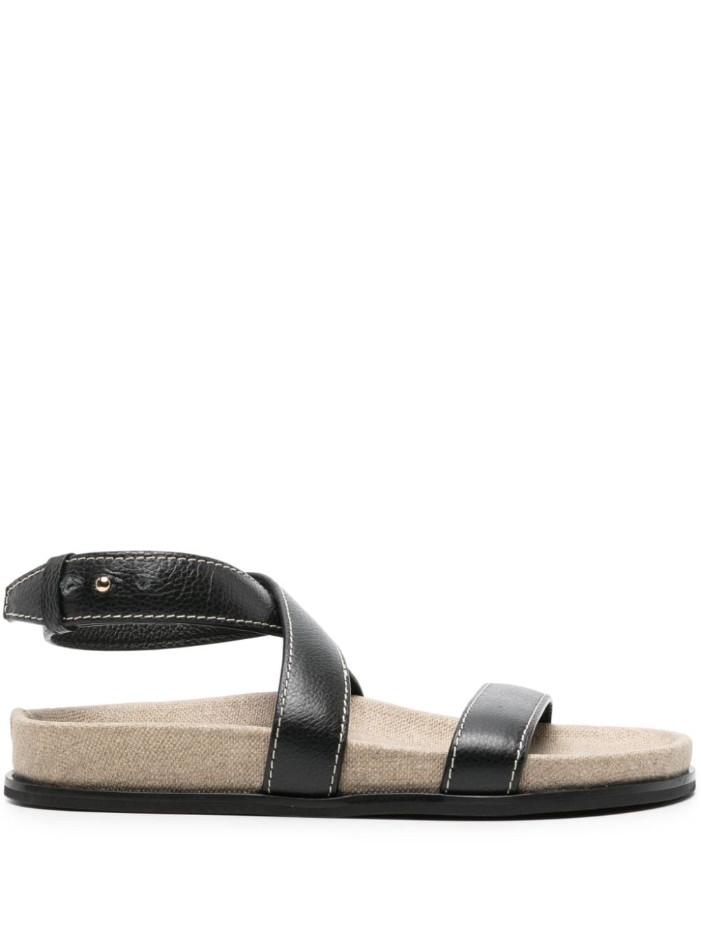 TOTEME The Chunky leather sandals - Black von TOTEME
