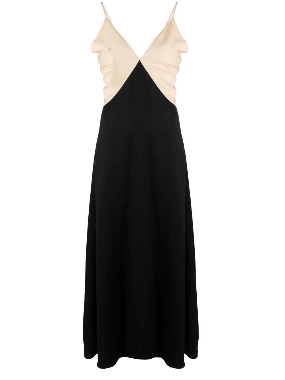 TOTEME V-neck maxi dress - Black von TOTEME