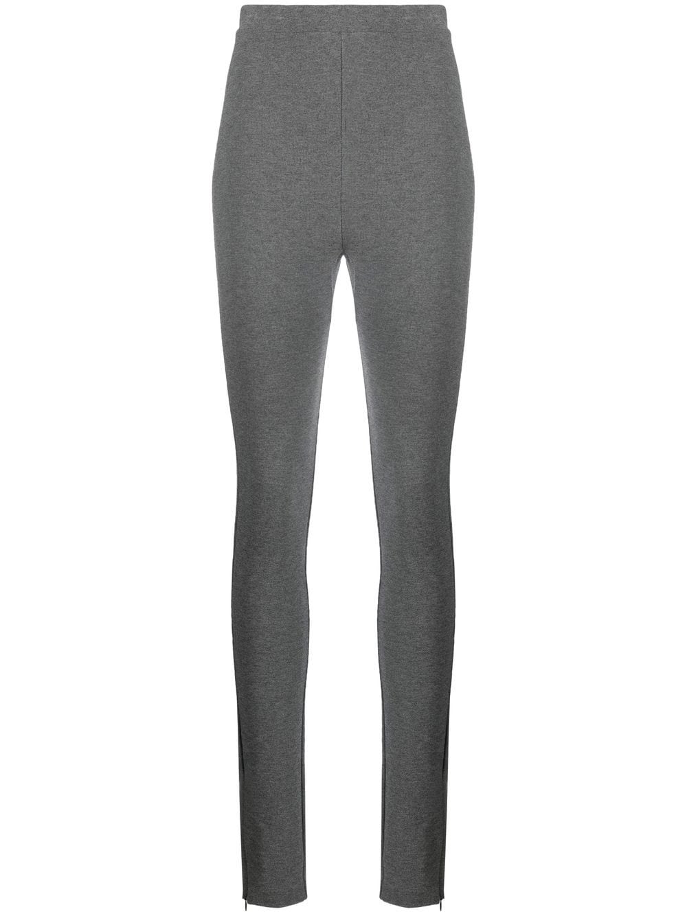 TOTEME ankle-zip high-waisted leggings - Grey von TOTEME