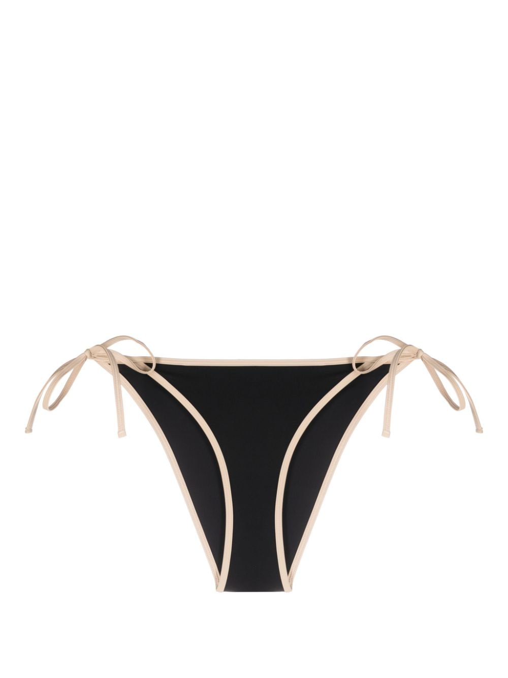 TOTEME Stripe Tie bikini bottoms - Black von TOTEME
