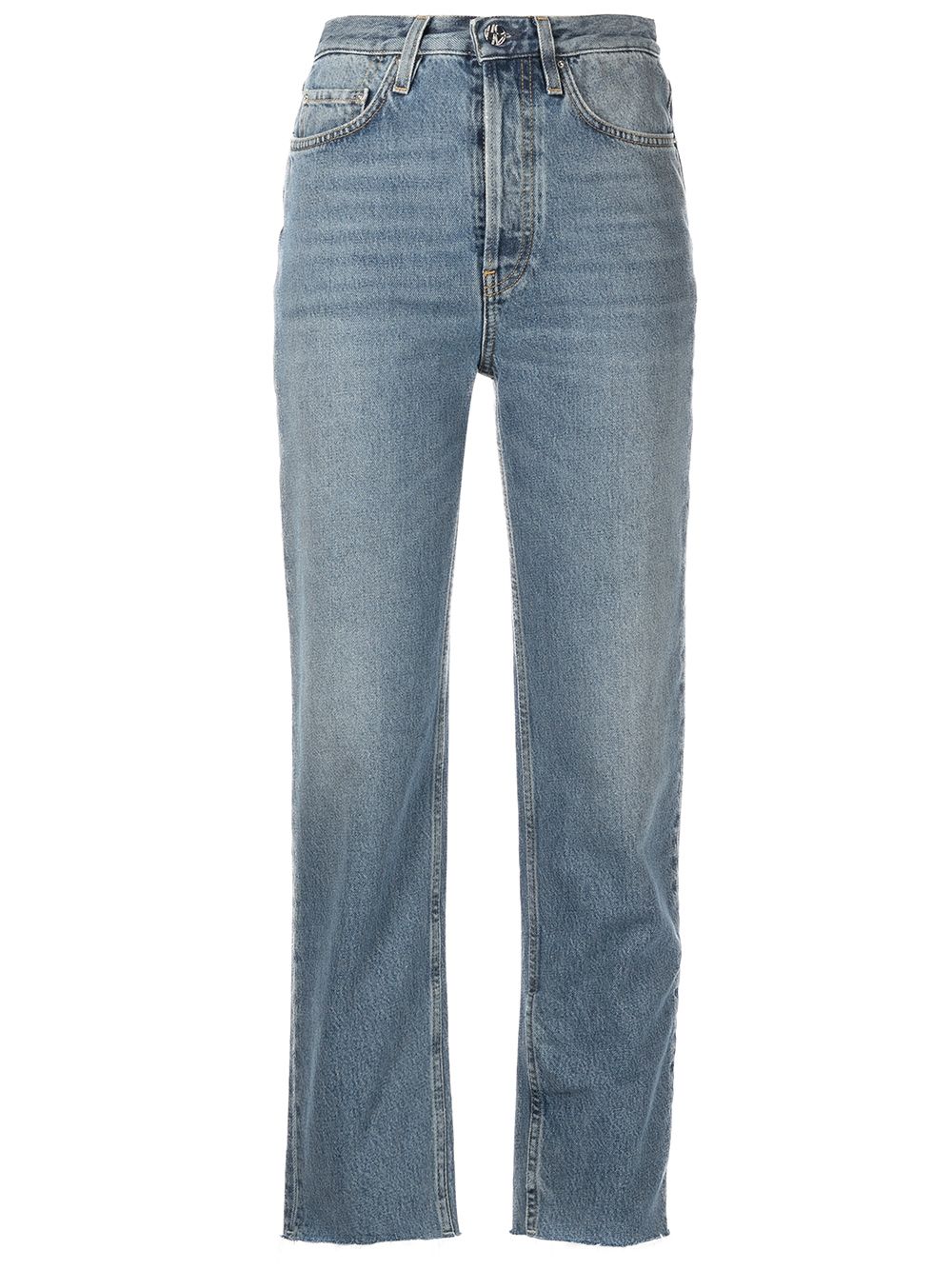 TOTEME cropped straight-leg jeans - Blue von TOTEME