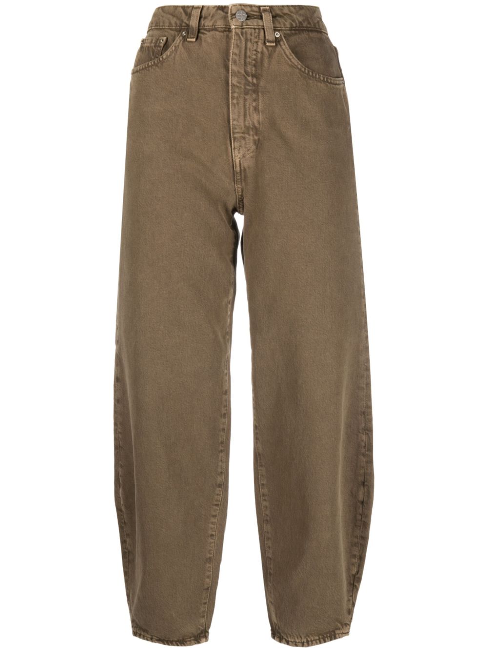 TOTEME high-rise organic cotton jeans - Brown von TOTEME