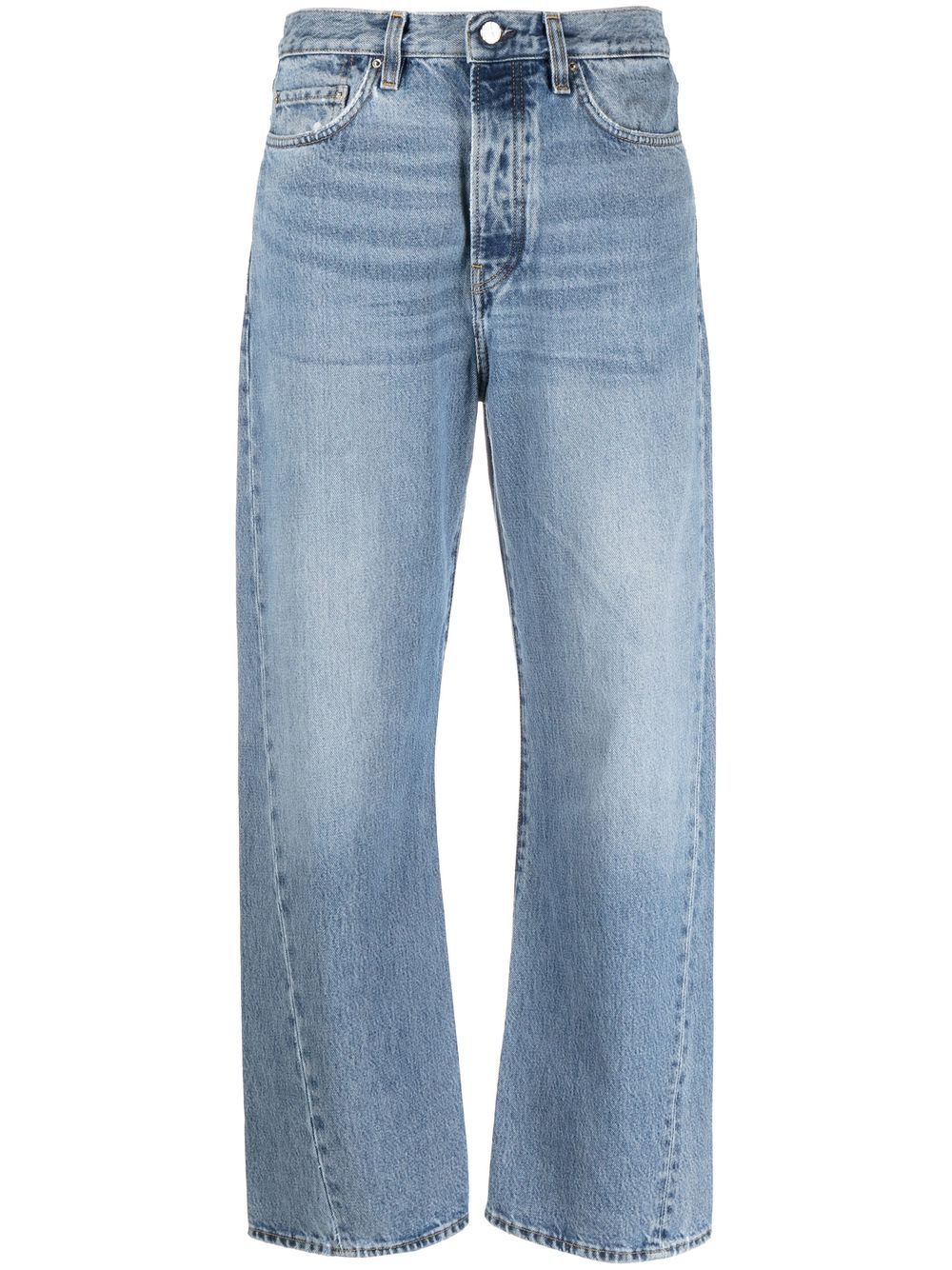 TOTEME high-waist straight-leg jeans - Blue von TOTEME