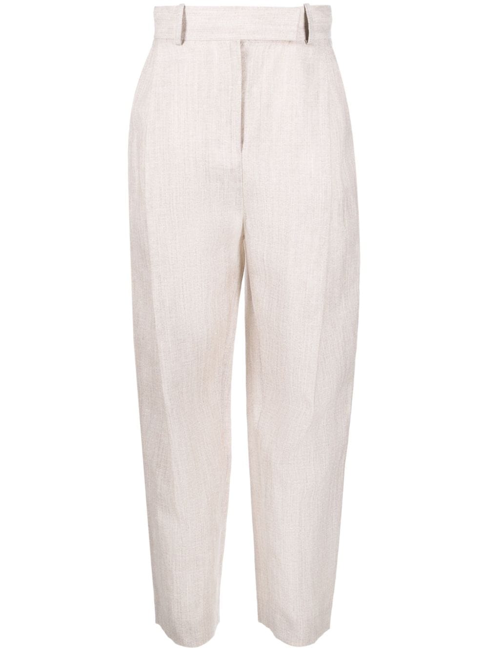 TOTEME high-waisted straight-leg trousers - Neutrals von TOTEME