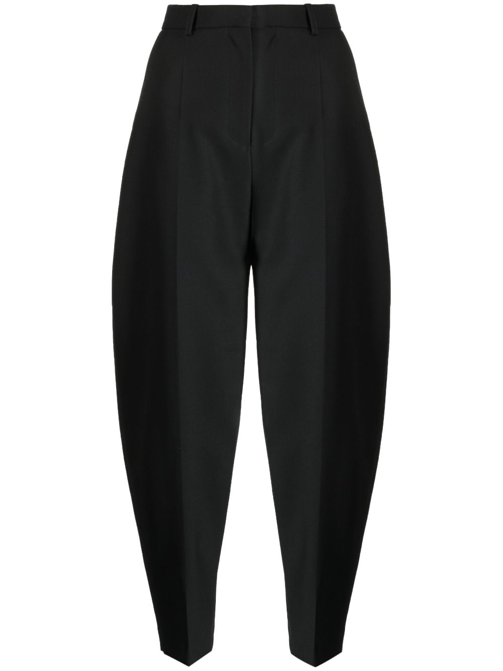 TOTEME high-waisted tapered trousers - Black von TOTEME