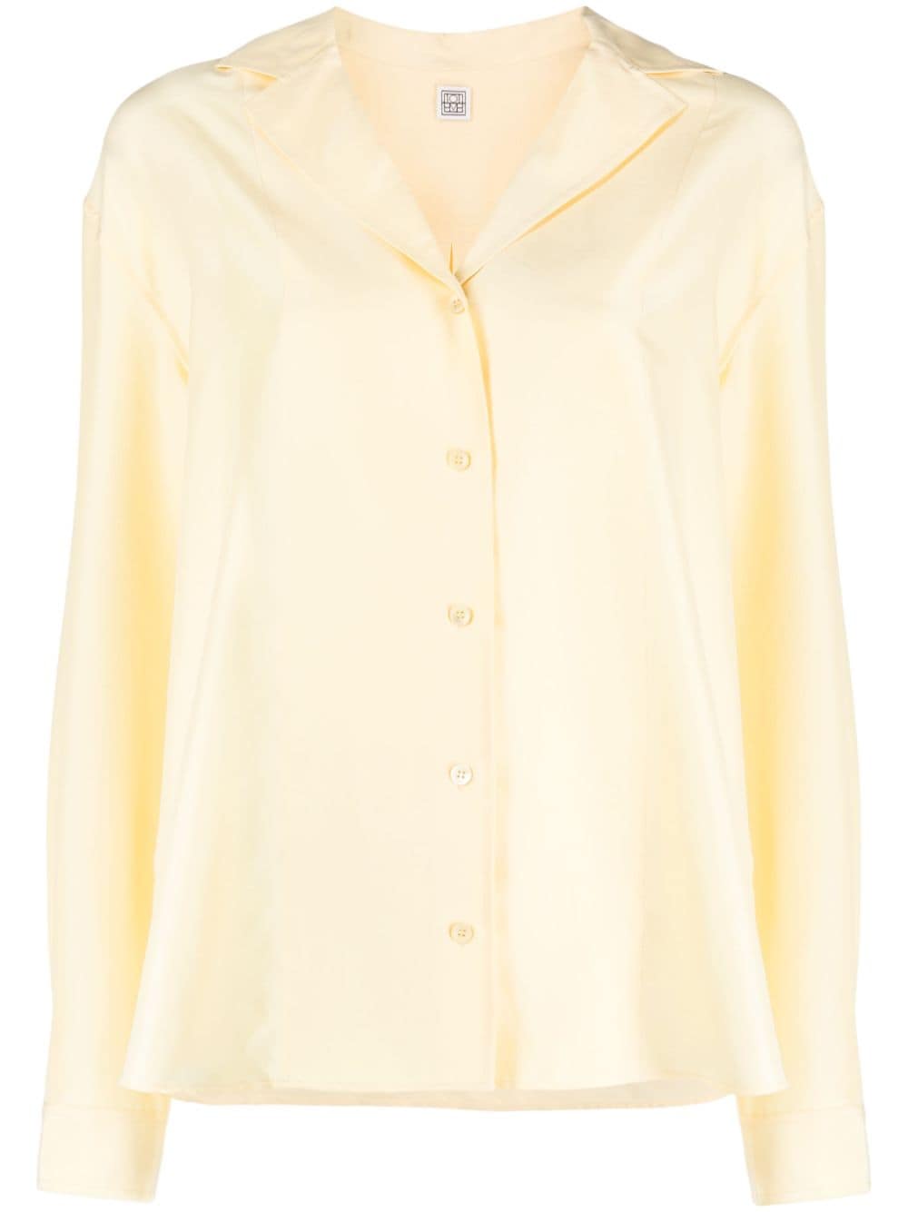 TOTEME long-sleeved silk shirt - Yellow von TOTEME