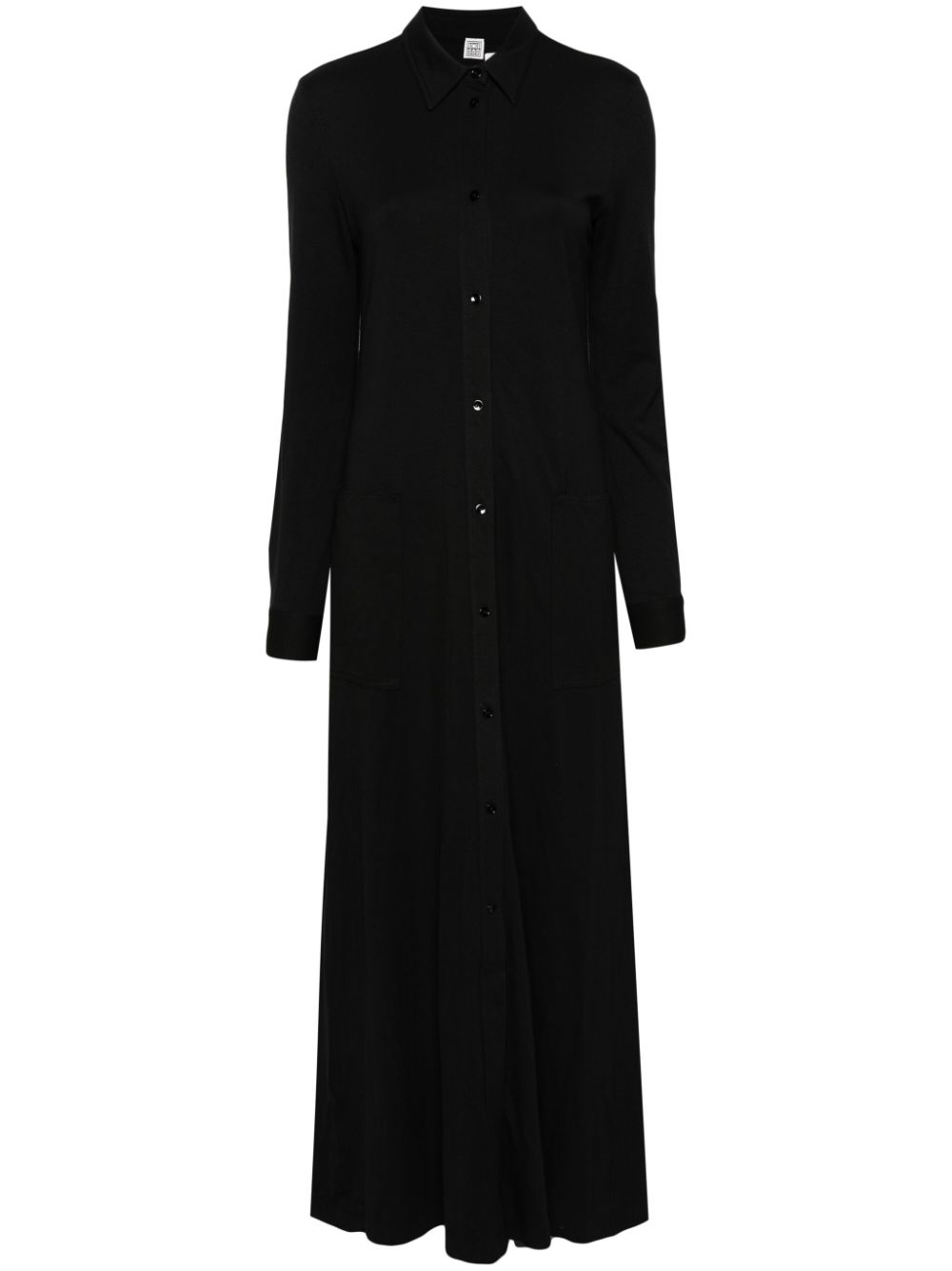 TOTEME maxi shirt dress - Black von TOTEME