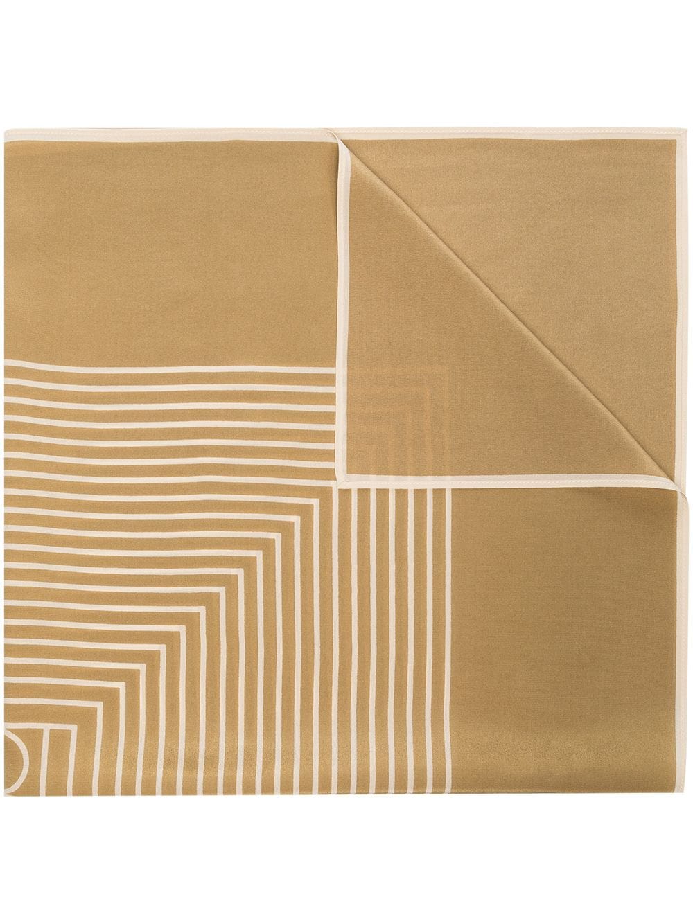 TOTEME monogram-print silk scarf - Neutrals von TOTEME