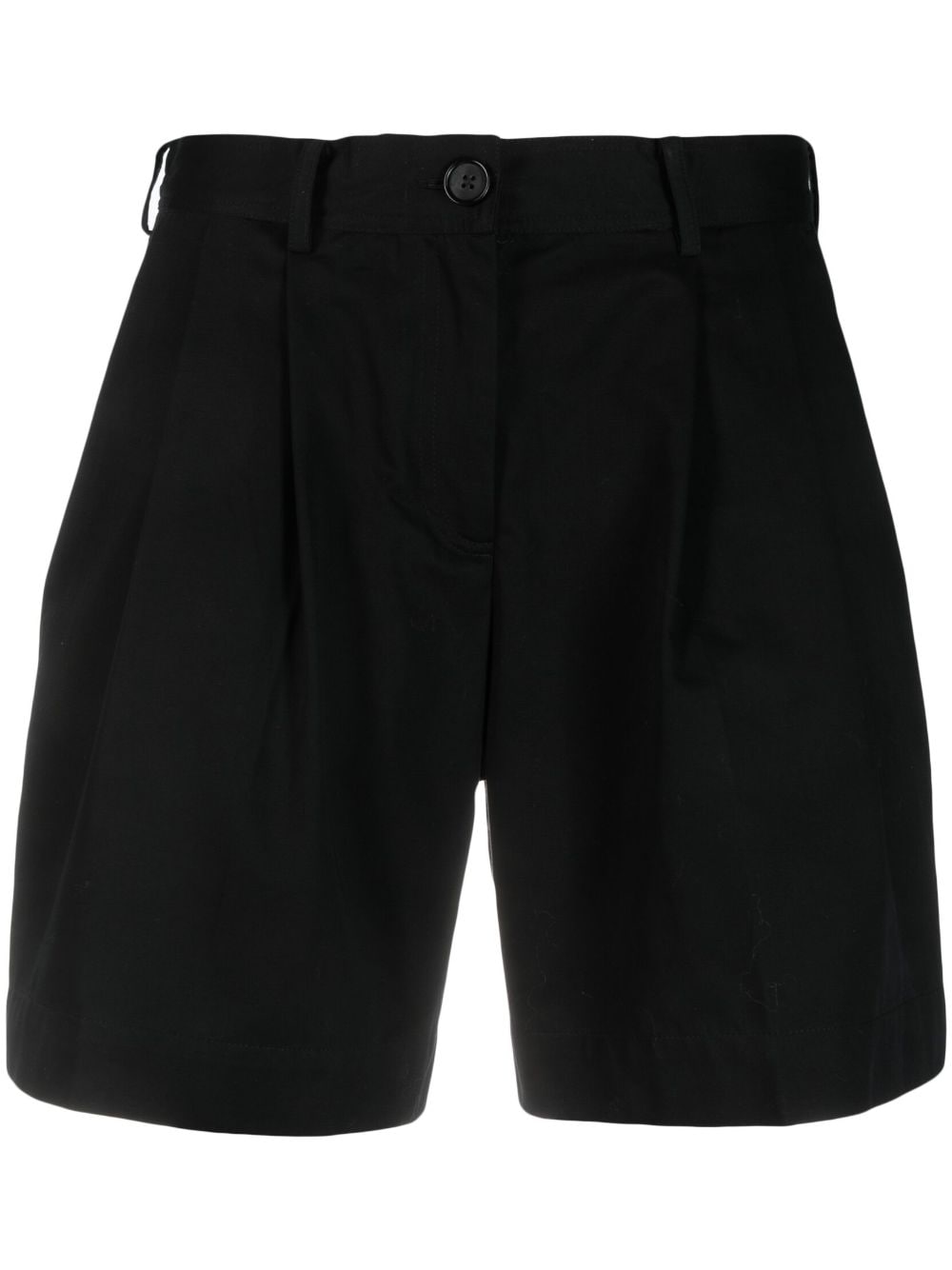 TOTEME pleat-detail tailored shorts - Black von TOTEME