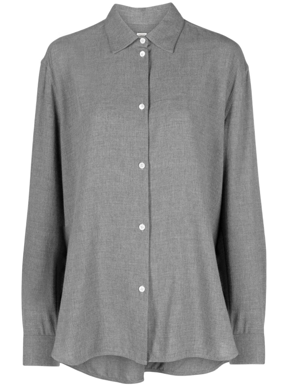TOTEME relaxed-fit curved hem shirt - Grey von TOTEME