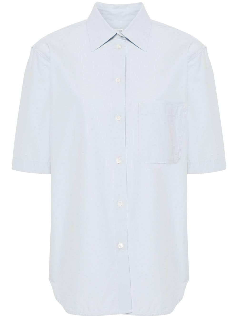 TOTEME short-sleeve poplin shirt - Blue von TOTEME