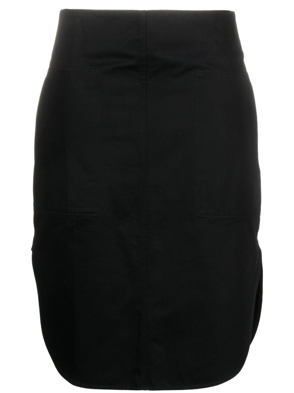 TOTEME side-slit pencil skirt - Black von TOTEME