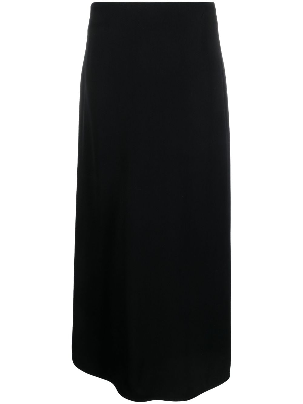 TOTEME wrap-style long-length skirt - Black von TOTEME