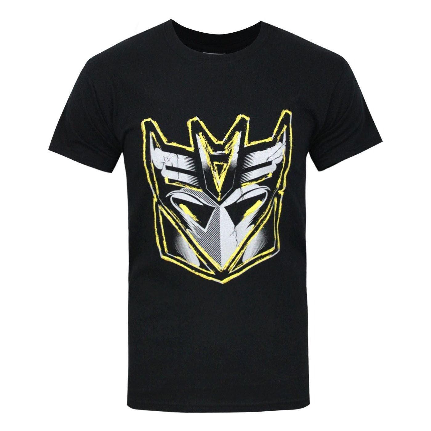 Offizielles Decepticon Metallic Logo Tshirt Herren Schwarz S von TRANSFORMERS