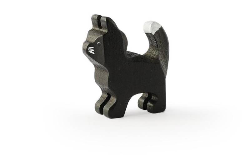 TRAUFFER Spielfigur »Katze schwarz«, Holzart: Linde, (Schweiz) von TRAUFFER