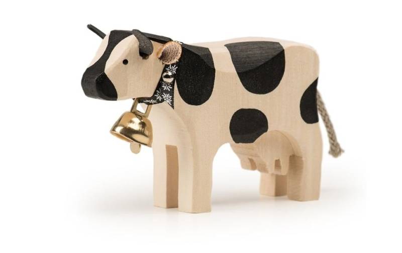 TRAUFFER Spielfigur »Kuh 1 stehend Freiburger«, Holzart: Linde, (Schweiz) von TRAUFFER