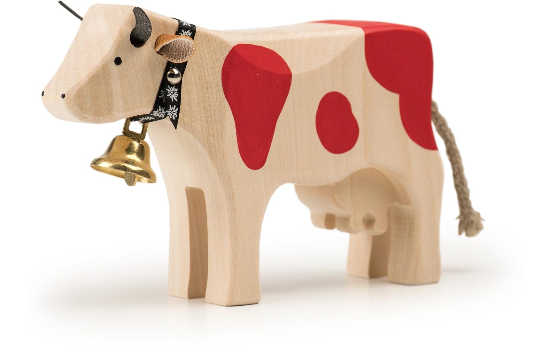 TRAUFFER Spielfigur »Kuh 2 stehend rot«, Holzart: Linde, (Schweiz) von TRAUFFER