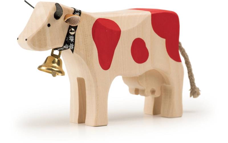 TRAUFFER Spielfigur »Kuh 2 stehend rot«, Holzart: Linde, (Schweiz) von TRAUFFER