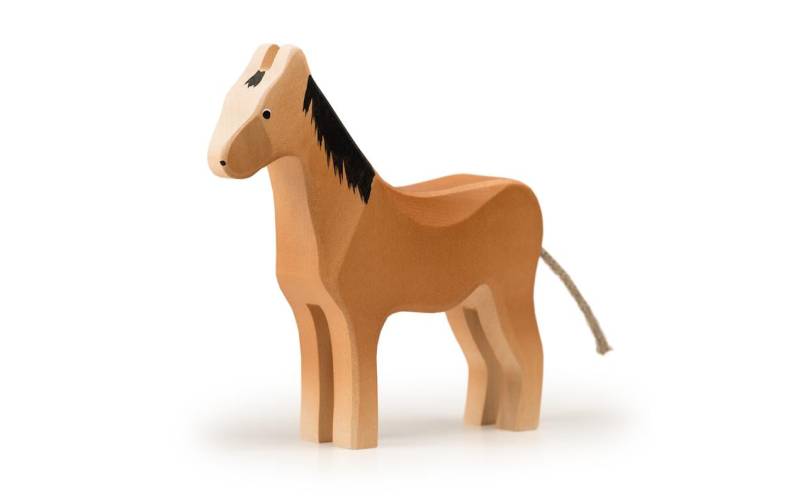 TRAUFFER Spielfigur »Pferd stehend gross«, Holzart: Linde, (Schweiz) von TRAUFFER