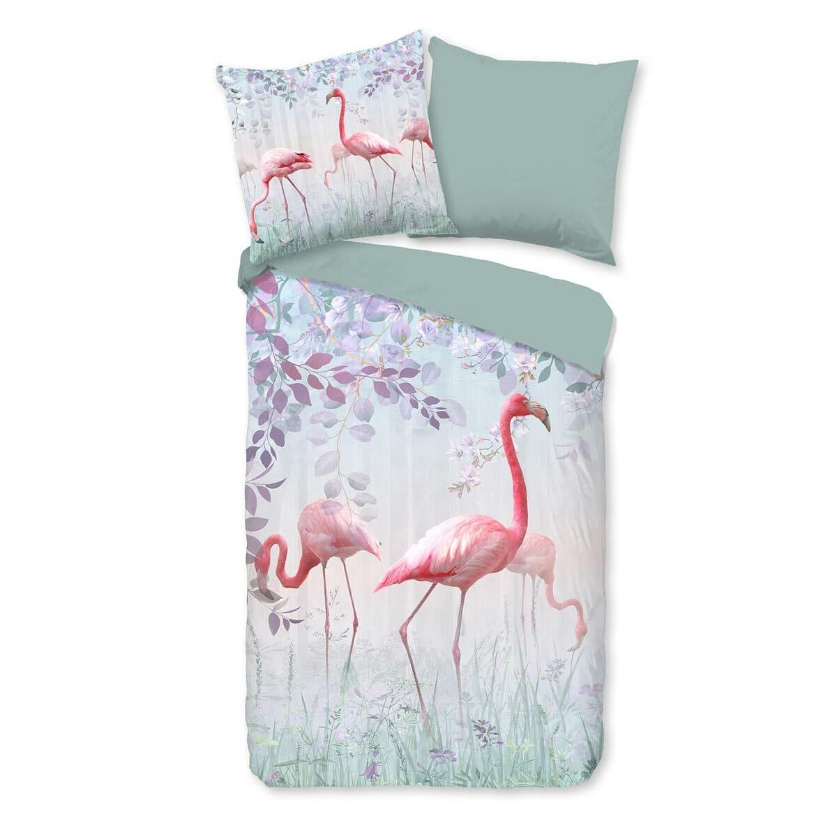 TRAUMSCHLAF Bettwäsche »Flamingo Wald«, (2 tlg.) von TRAUMSCHLAF