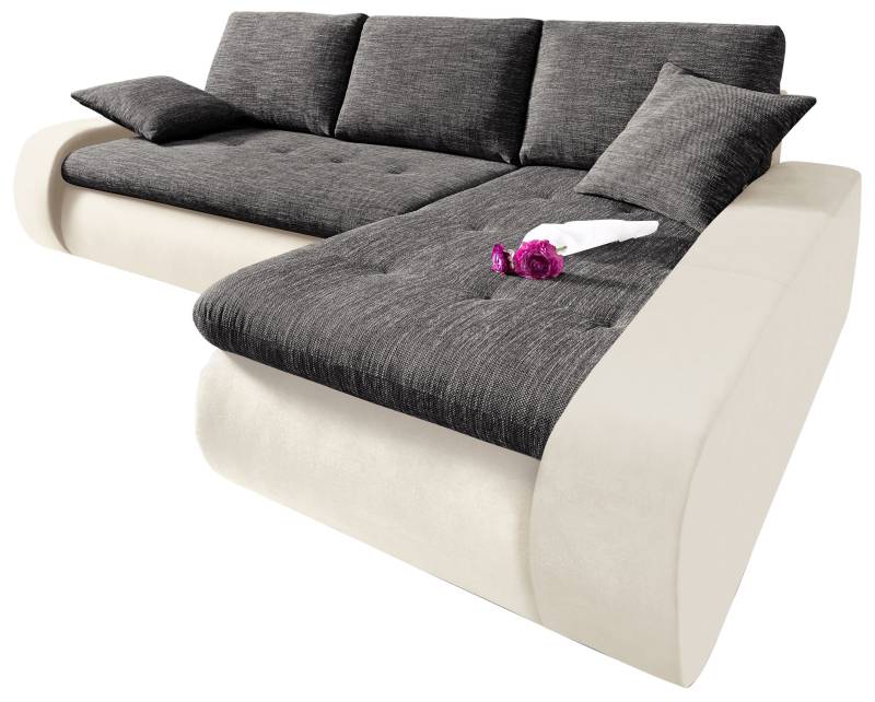 TRENDMANUFAKTUR Ecksofa »Indie, modern und bequem, Materialmix, OTTOs Choice, L-Form«, wahlweise XL oder XXL von TRENDMANUFAKTUR