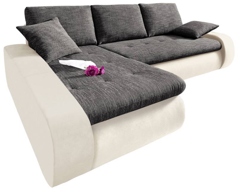 TRENDMANUFAKTUR Ecksofa »Indie, modern und bequem, Materialmix, OTTOs Choice, L-Form«, wahlweise XL oder XXL von TRENDMANUFAKTUR