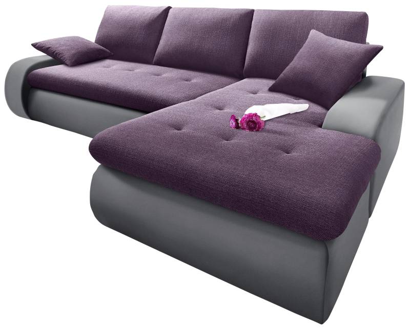TRENDMANUFAKTUR Ecksofa »Indie, modern und bequem, Materialmix, OTTOs Choice, L-Form«, wahlweise XL oder XXL von TRENDMANUFAKTUR