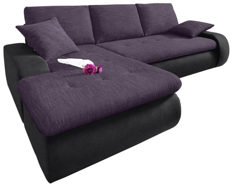 TRENDMANUFAKTUR Ecksofa »Indie, modern und bequem, Materialmix, OTTOs Choice, L-Form«, wahlweise XL oder XXL von TRENDMANUFAKTUR